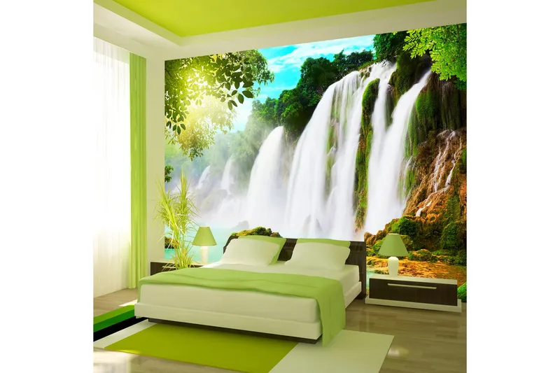 Fototapet The Beauty Of Nature Waterfall 150x105 - Artgeist sp. z o. o. - Boligtilbehør - Vægdekoration - Tapeter - Fototapeter