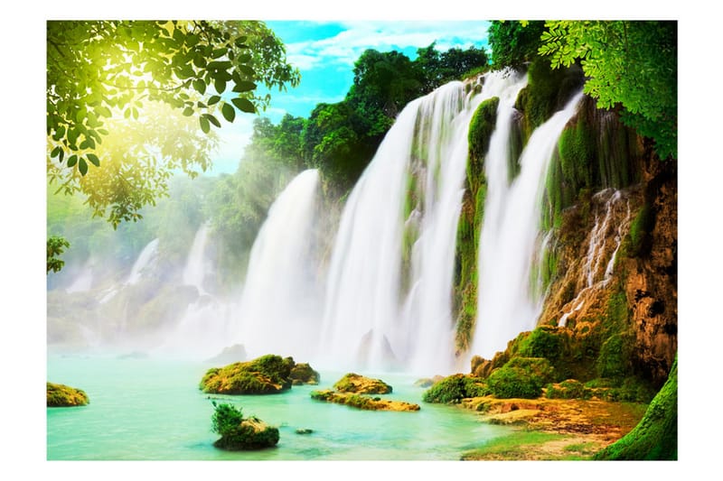 Fototapet The Beauty Of Nature Waterfall 200x140 - Artgeist sp. z o. o. - Boligtilbehør - Vægdekoration - Tapeter - Fototapeter