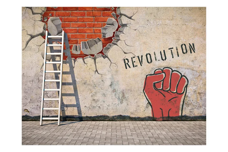 Fototapet The Invisible Hand Of The Revolution 350x270 - Artgeist sp. z o. o. - Boligtilbehør - Vægdekoration - Tapeter - Fototapeter