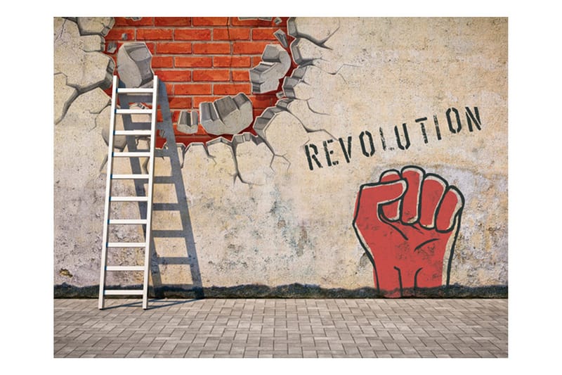 Fototapet The Invisible Hand Of The Revolution 350x270 - Artgeist sp. z o. o. - Boligtilbehør - Vægdekoration - Tapeter - Fototapeter