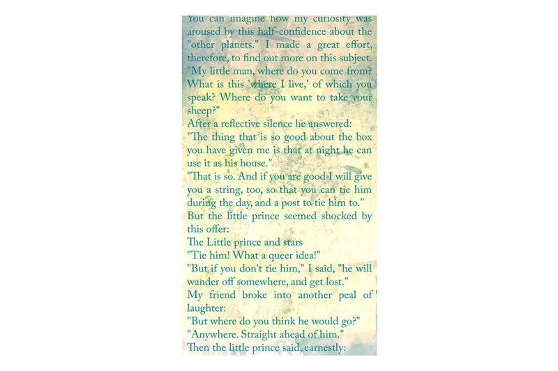 Fototapet The Little Prince Tales Of Life 50x1000 - Artgeist sp. z o. o. - Boligtilbehør - Vægdekoration - Tapeter - Fototapeter