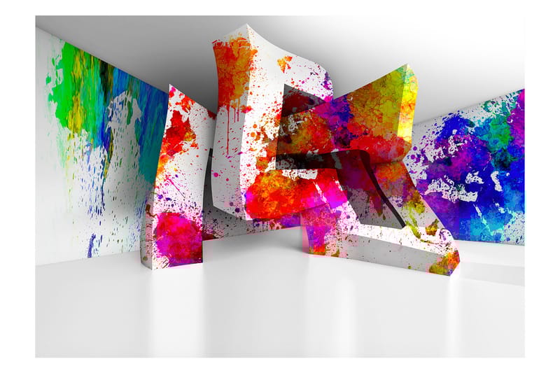 Fototapet Three-Dimensional Shapes 100x70 - Artgeist sp. z o. o. - Boligtilbehør - Vægdekoration - Tapeter - Fototapeter