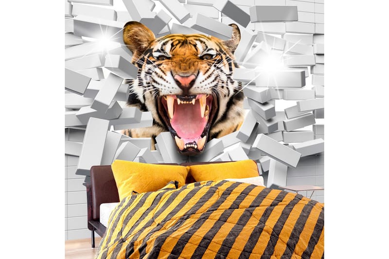 Fototapet Tiger Jump 150x105, Artgeist sp. z o. o.
