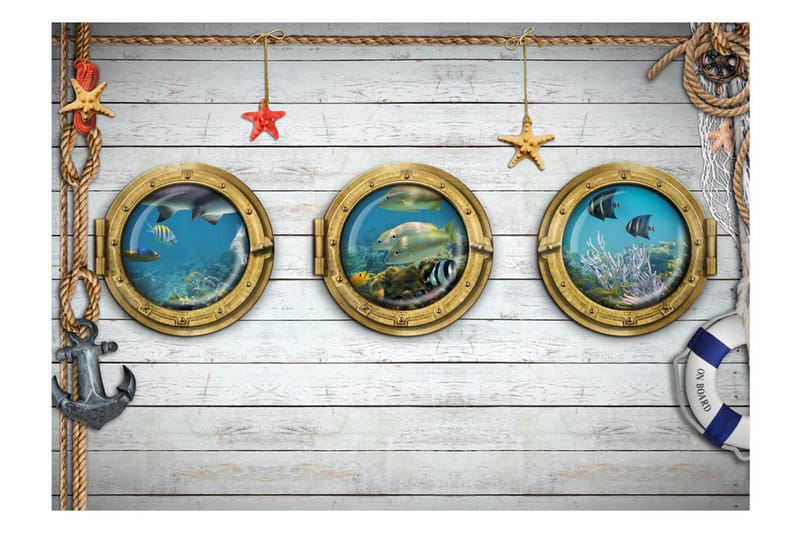 Fototapet Tree Portholes 400x280 - Artgeist sp. z o. o. - Boligtilbehør - Vægdekoration - Tapeter - Fototapeter