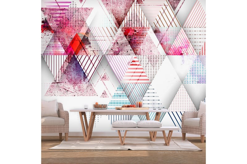 Fototapet Triangular World 250x175 - Artgeist sp. z o. o. - Boligtilbehør - Vægdekoration - Tapeter - Fototapeter