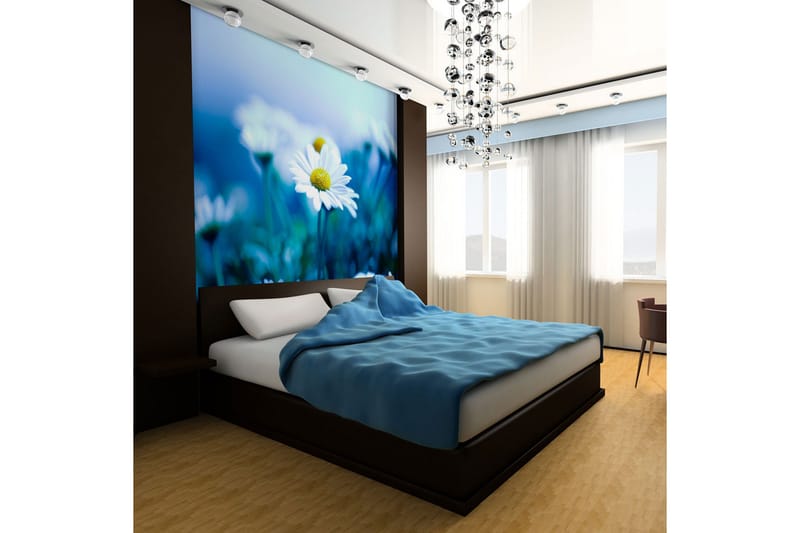 Fototapet Tusindfryd På En Blå Eng 350x270, Artgeist sp. z o. o.