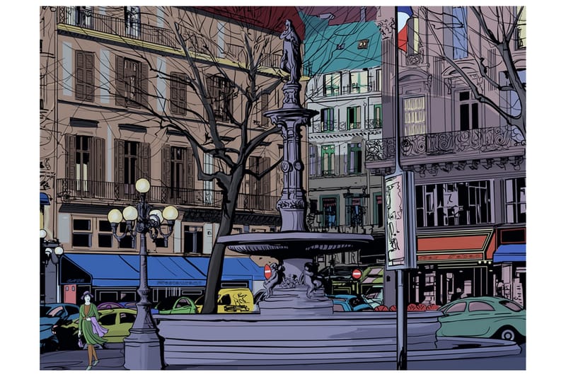 Fototapet Tusmørke Over Torget I Paris 400x309, Artgeist sp. z o. o.