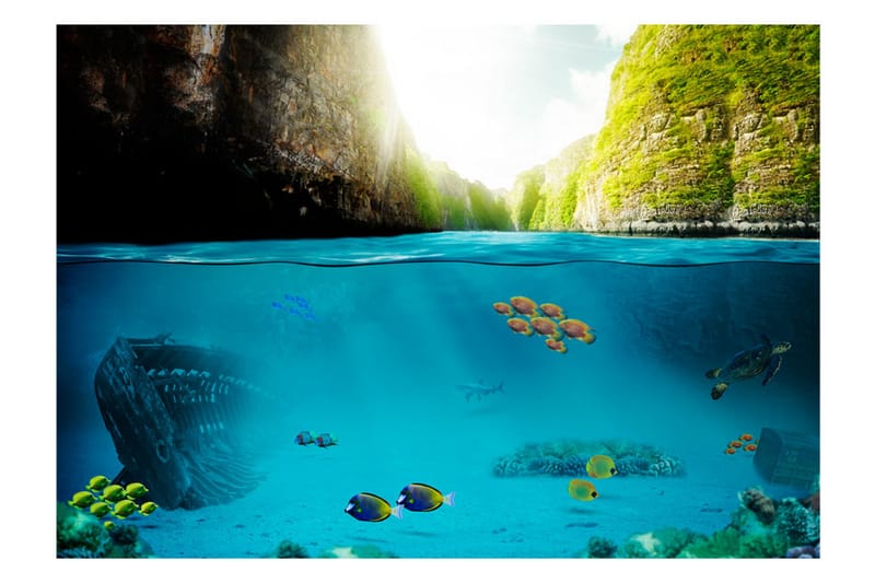 Fototapet Under The Waterline 400x280 - Artgeist sp. z o. o. - Boligtilbehør - Vægdekoration - Tapeter - Fototapeter