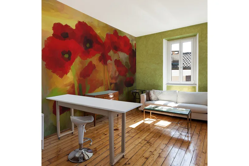 Fototapet Valmuer Varm Ton 400x309, Artgeist sp. z o. o.