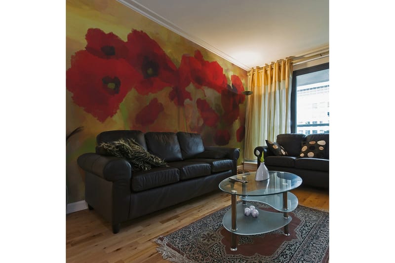 Fototapet Valmuer Varm Ton 450x270, Artgeist sp. z o. o.