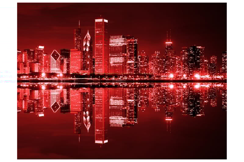 Fototapet Vin-Farvede Chicago 300x231 - Artgeist sp. z o. o. - Boligtilbehør - Vægdekoration - Tapeter - Fototapeter