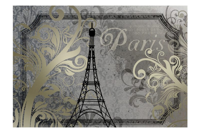 Fototapet Vintage Paris 100x70 - Artgeist sp. z o. o. - Boligtilbehør - Vægdekoration - Tapeter - Fototapeter