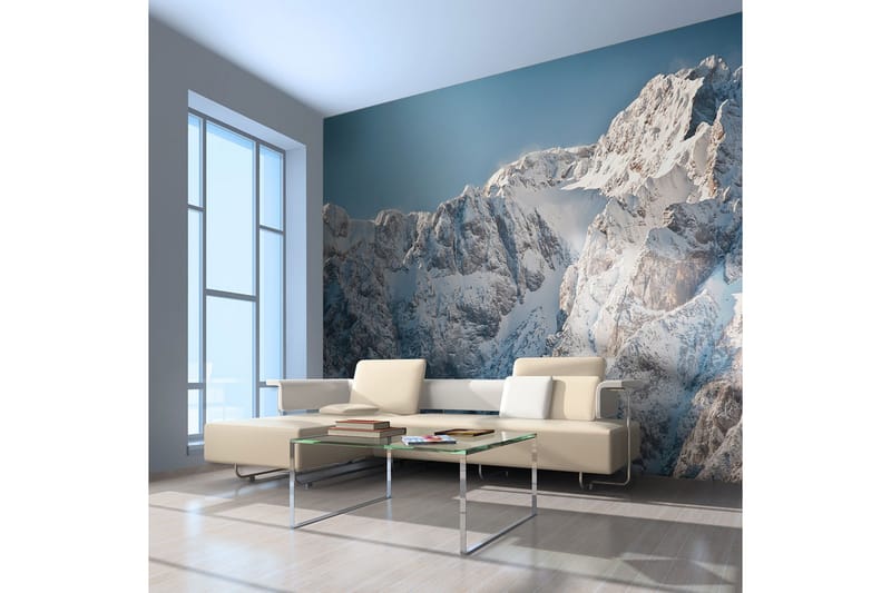 Fototapet Vinter Alperne 200x154 - Artgeist sp. z o. o. - Boligtilbehør - Vægdekoration - Tapeter - Fototapeter