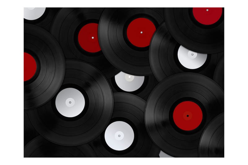 Fototapet Vinyler Retro 350x270 - Artgeist sp. z o. o. - Boligtilbehør - Vægdekoration - Tapeter - Fototapeter