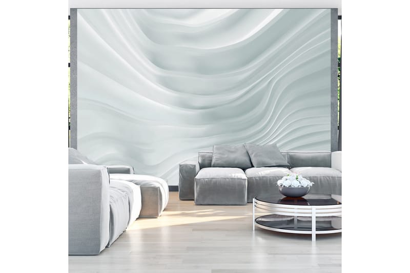 Fototapet Waving White 100x70, Artgeist sp. z o. o.