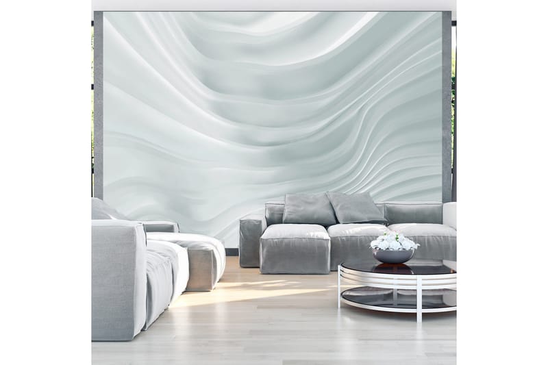 Fototapet Waving White 200x140, Artgeist sp. z o. o.