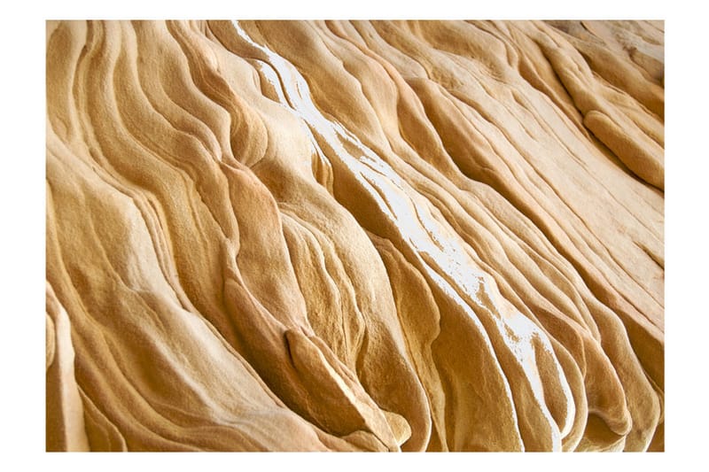 Fototapet Wavy Sandstone Forms 350x270 - Artgeist sp. z o. o. - Boligtilbehør - Vægdekoration - Tapeter - Fototapeter
