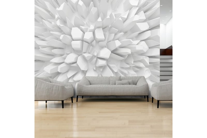 Fototapet White Dahlia 200x140 - Artgeist sp. z o. o. - Boligtilbehør - Vægdekoration - Tapeter - Fototapeter