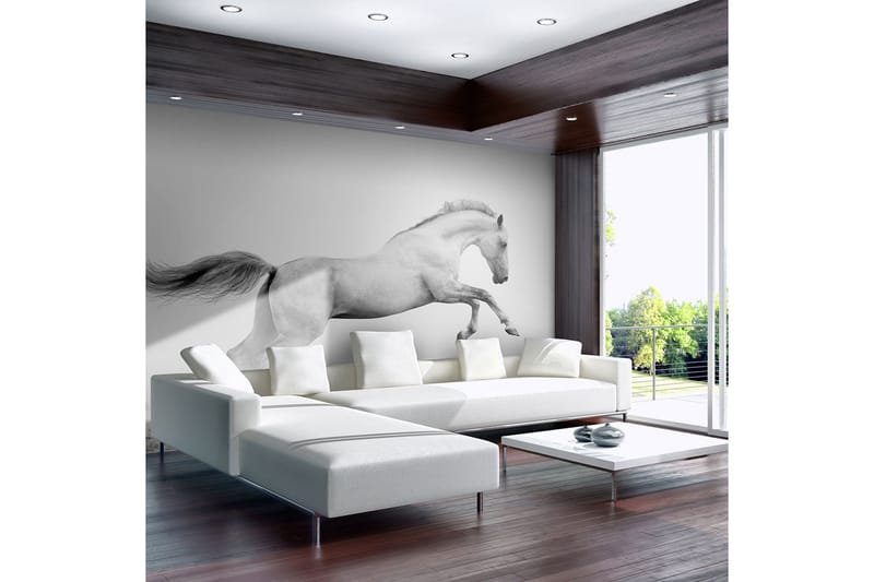Fototapet White Gallop 350x270, Artgeist sp. z o. o.