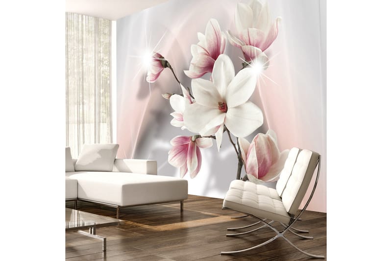 Fototapet White Magnolias 100x70 - Artgeist sp. z o. o. - Boligtilbehør - Vægdekoration - Tapeter - Fototapeter