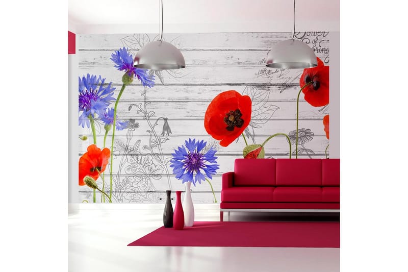 Fototapet Wildflowers 300x210, Artgeist sp. z o. o.