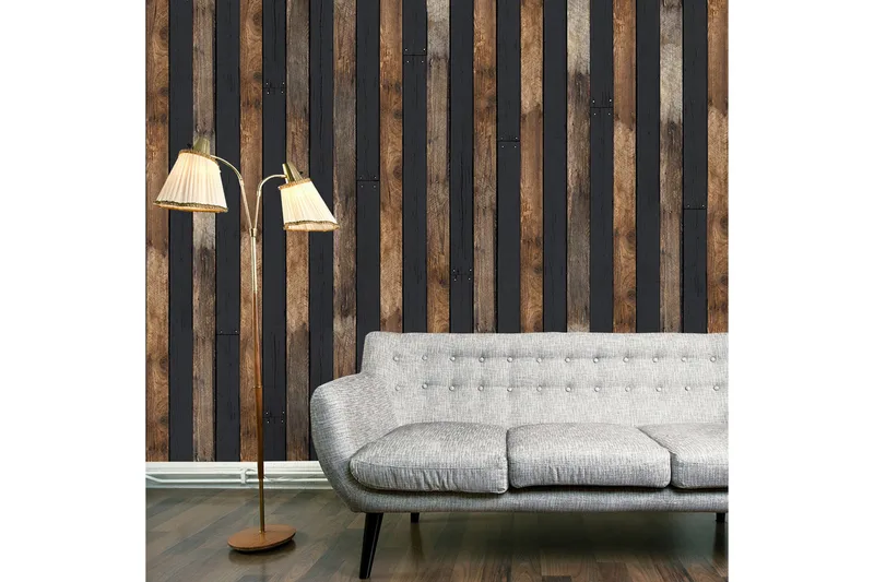 Fototapet Wooden Duo 50x1000, Artgeist sp. z o. o.