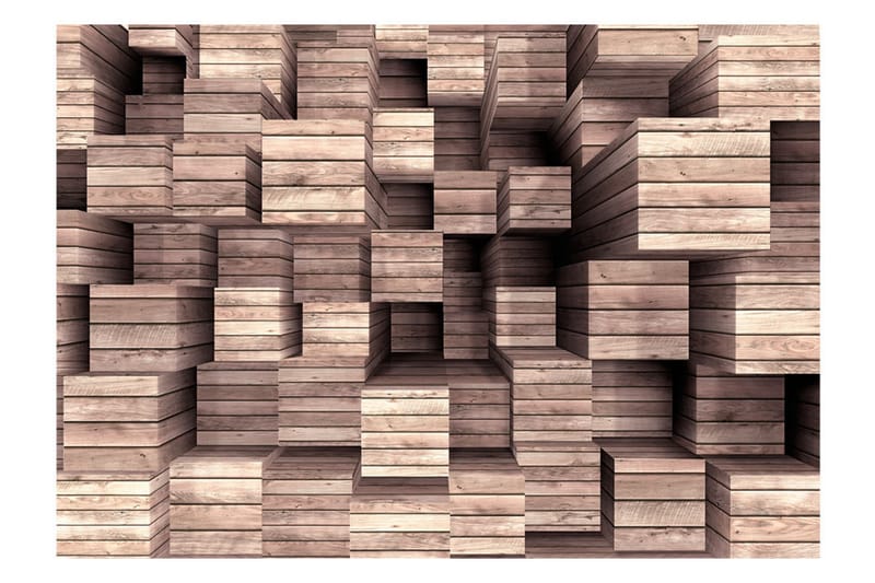 Fototapet Wooden Finesse 300x210 - Artgeist sp. z o. o. - Boligtilbehør - Vægdekoration - Tapeter - Fototapeter