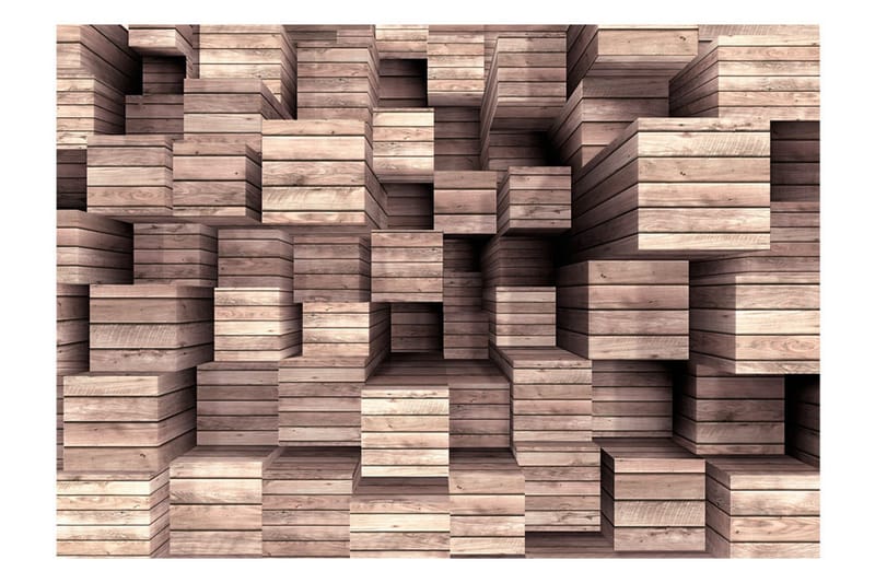 Fototapet Wooden Finesse 300x210 - Artgeist sp. z o. o. - Boligtilbehør - Vægdekoration - Tapeter - Fototapeter