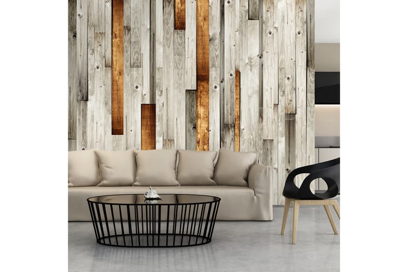 Fototapet Wooden Theme 400x280 - Artgeist sp. z o. o. - Boligtilbehør - Vægdekoration - Tapeter - Fototapeter