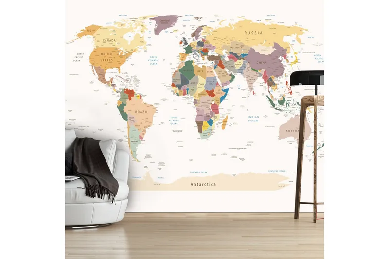 Fototapet World Map 300x210, Artgeist sp. z o. o.
