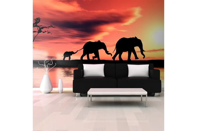 Fototapet XXL Elephants Family 550x270, Artgeist sp. z o. o.