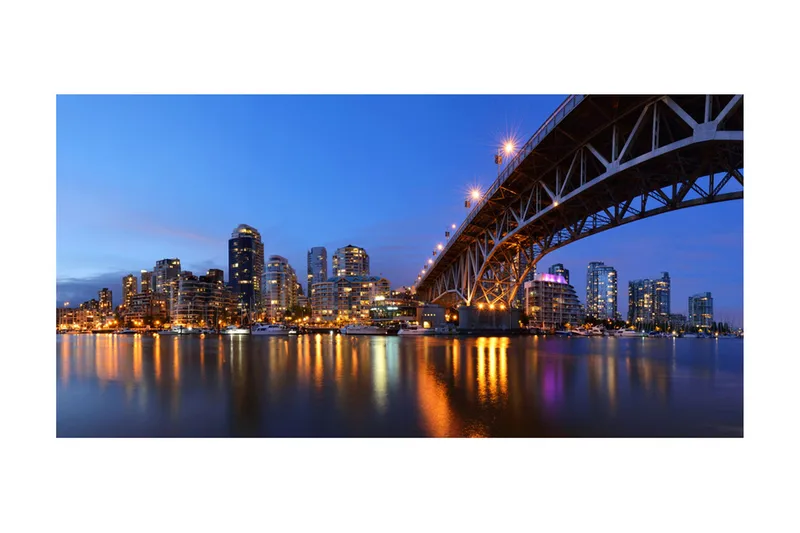 Fototapet XXL Granville Bridge Vancouver Canada 550x270 - Artgeist sp. z o. o. - Boligtilbehør - Vægdekoration - Tapeter - Fototapeter