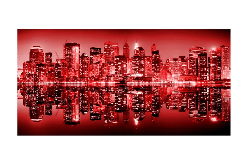 Fototapet XXL Red-Hot NYC 550x270 - Artgeist sp. z o. o. - Boligtilbehør - Vægdekoration - Tapeter - Fototapeter