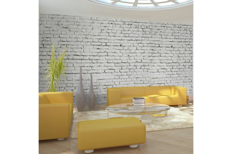 Fototapet XXL Wall Made Of White Raw Brick 550x270 - Artgeist sp. z o. o. - Fototapeter
