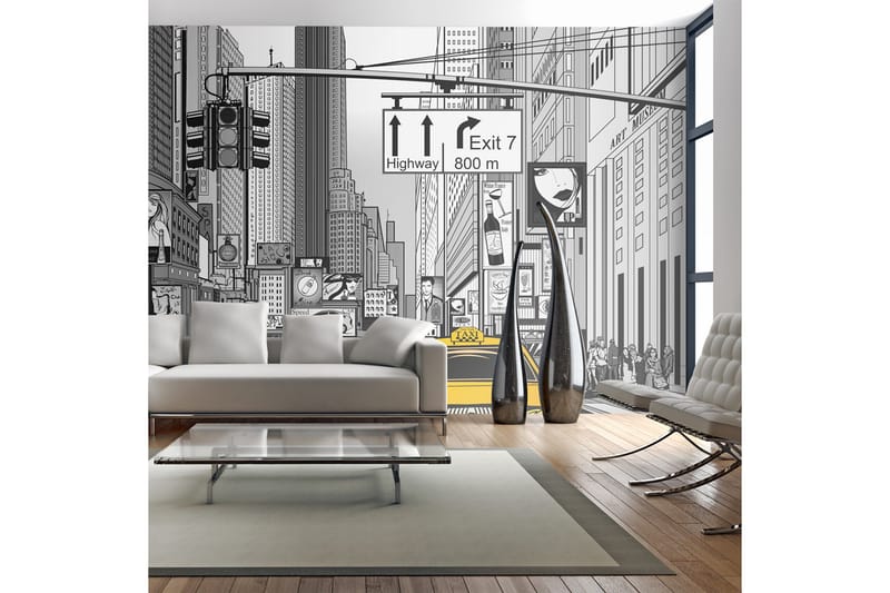 Fototapet XXL Yellow Taxis in NYC 550x270, Artgeist sp. z o. o.