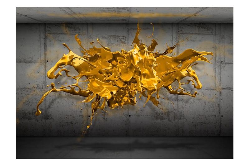 Fototapet Yellow Splash 300x210 - Artgeist sp. z o. o. - Boligtilbehør - Vægdekoration - Tapeter - Fototapeter