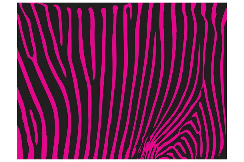 Fototapet Zebra Mønster Violet 350x270 - Artgeist sp. z o. o. - Boligtilbehør - Vægdekoration - Tapeter - Fototapeter