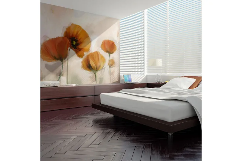 Fototapet Poppies Vintage 300x231 - Artgeist sp. z o. o. - Boligtilbehør - Vægdekoration - Tapeter - Fototapeter