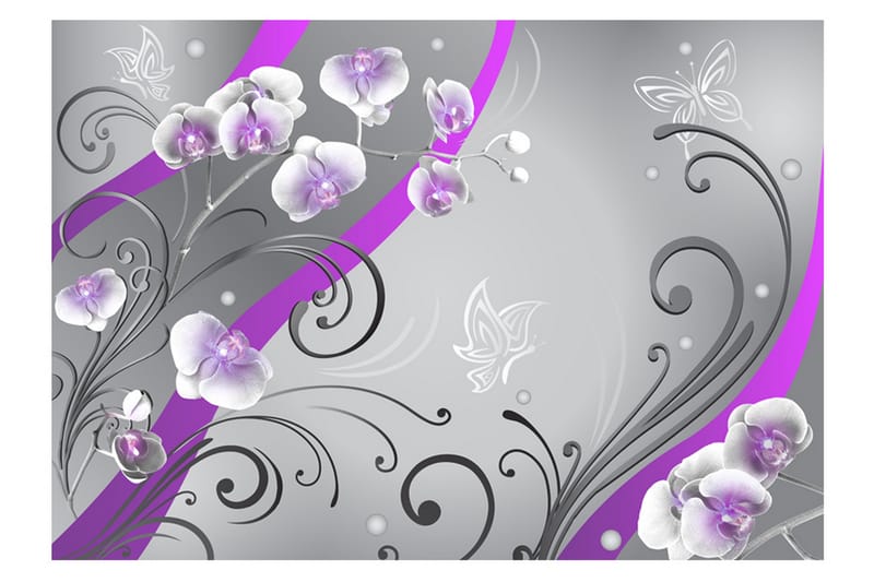 Fototapet Purple Orchids Variation 100x70 - Artgeist sp. z o. o. - Fototapeter