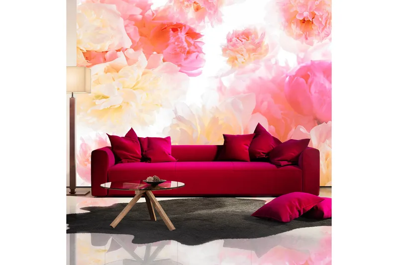 Fototapet Pastel Peonies 300x210, Artgeist sp. z o. o.