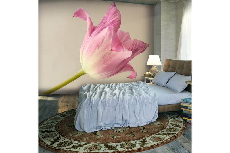 Fototapet Pink Tulip 350x270, Artgeist sp. z o. o.