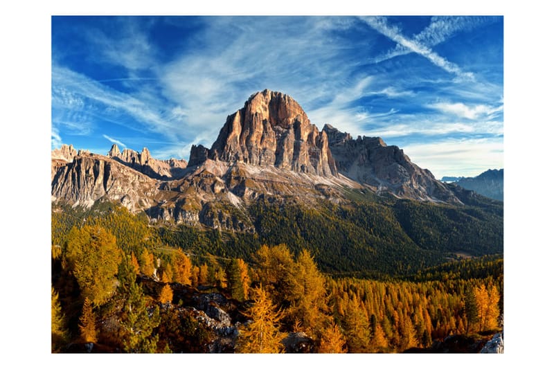 Fototapet Panoramic view of the Italian Dolomites 200x154 - Artgeist sp. z o. o. - Boligtilbehør - Vægdekoration - Tapeter - Fototapeter
