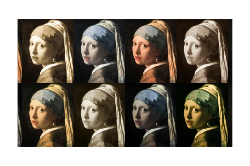 Fototapet Pige Med Perleøreringe Pop Art 450x270 - Artgeist sp. z o. o. - Boligtilbehør - Vægdekoration - Tapeter - Fototapeter