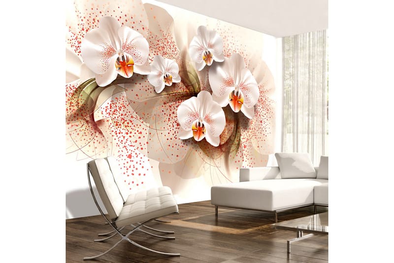 Fototapet Pale Yellow Orchids 100x70, Artgeist sp. z o. o.