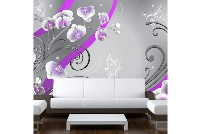 Fototapet Purple Orchids Variation 250x175, Artgeist sp. z o. o.