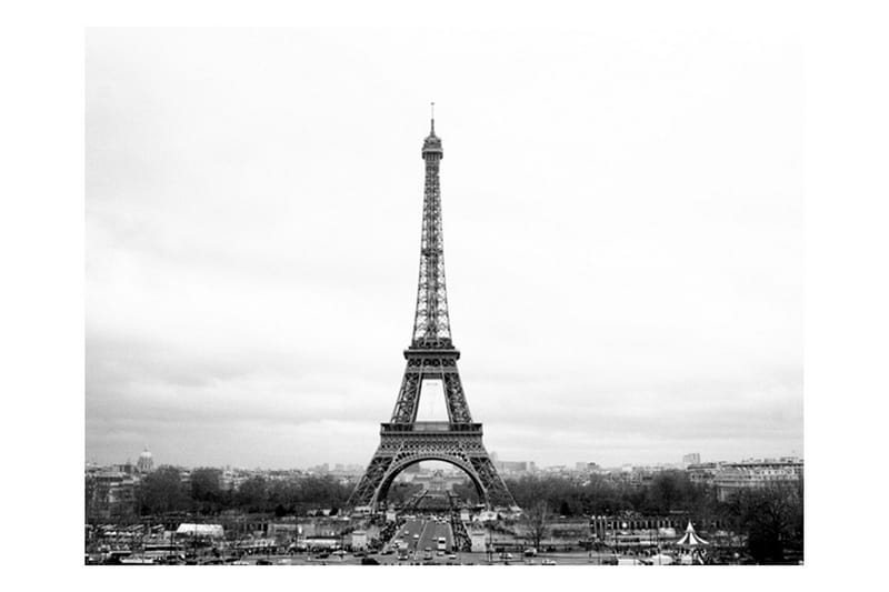 Fototapet Paris sort og hvid fotografi 200x154 - Artgeist sp. z o. o. - Boligtilbehør - Vægdekoration - Tapeter - Fototapeter