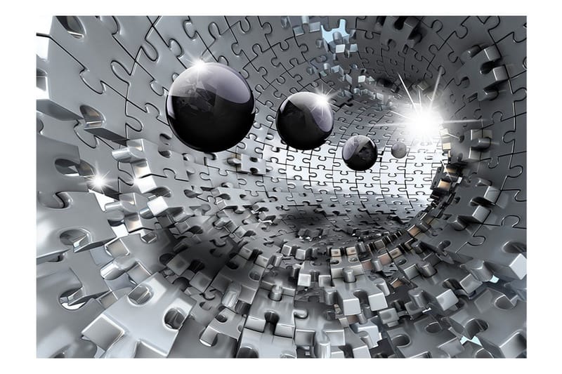 Fototapet Puzzle Tunnel 300x210 - Artgeist sp. z o. o. - Boligtilbehør - Vægdekoration - Tapeter - Fototapeter