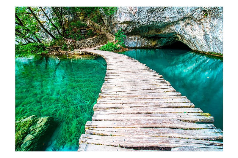 Fototapet Plitvice Lakes National Park Croatia 100x70 - Artgeist sp. z o. o. - Fototapeter