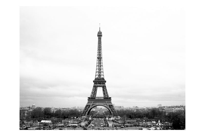 Fototapet Paris sort og hvid fotografi 250x193 - Artgeist sp. z o. o. - Boligtilbehør - Vægdekoration - Tapeter - Fototapeter
