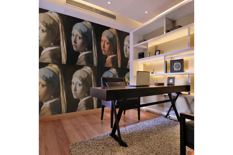 Fototapet Pige Med Perleøreringe Pop Art 300x231, Artgeist sp. z o. o.